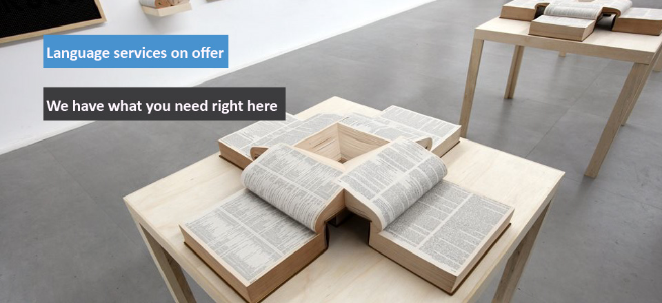 Language services on offer